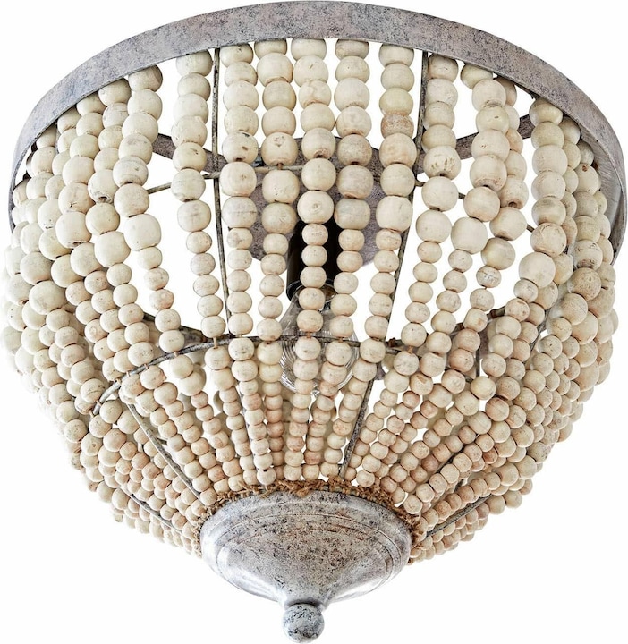 Loberon Deckenlampe Antereen grau/beige (E27)