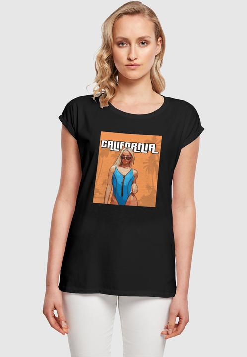 Produktbild Merchcode Ladies Grand California Extended Shoulder Tee - 113481 (XL)