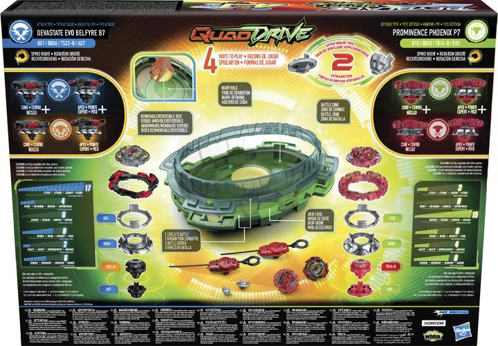 Immagine prodotto Hasbro Beyblade Burst QuadDrive Interstellar Drop Battle Set (Multilingue)