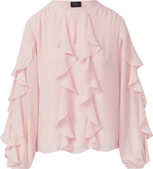 Immagine prodotto s.Oliver Bluse Leichte Volant-Bluse mit Viskose-Futter (46)