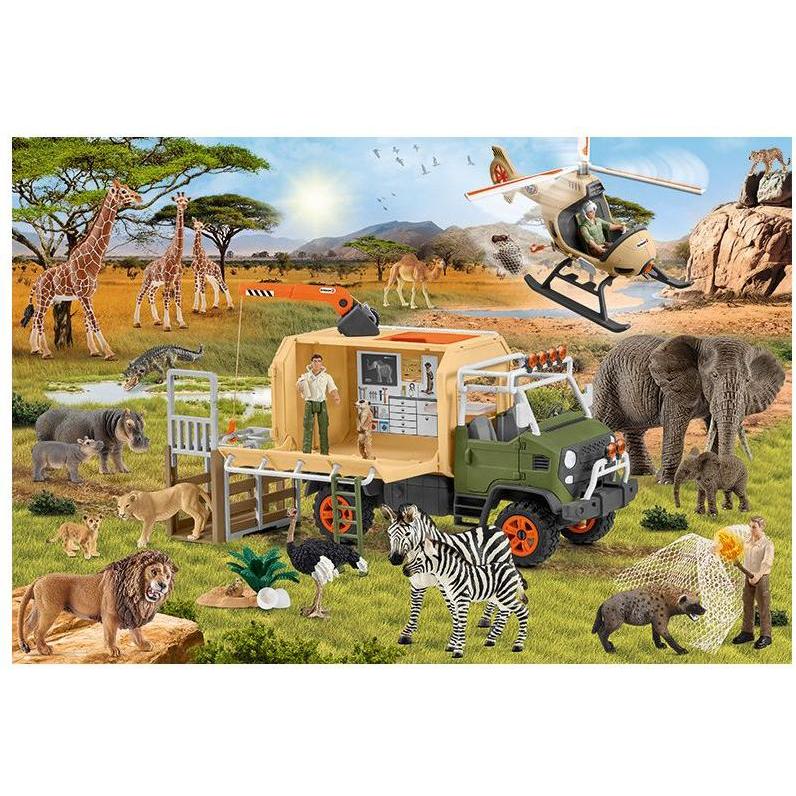 Thumbnail - Schmidt Spiele Abenteuerliche Tierrettung (inkl. 2 Original Figuren) (60 Teile)