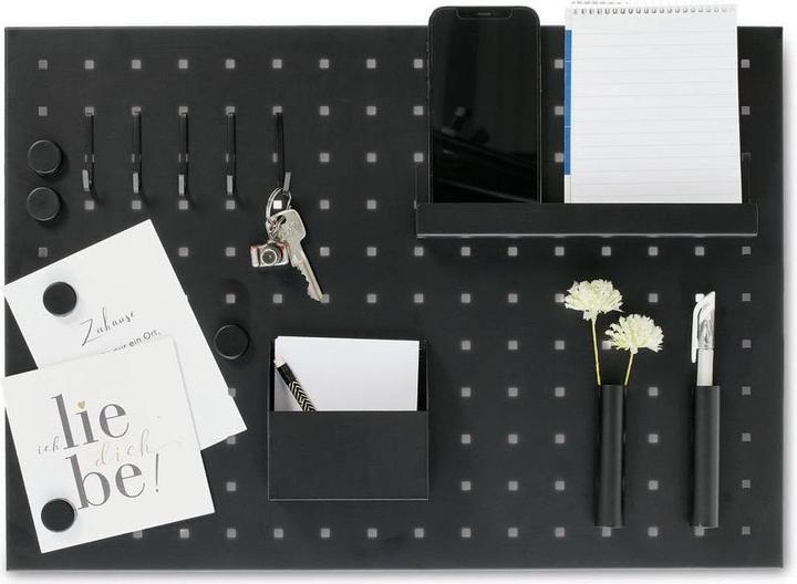 Actual product image Zeller Present Memo board with utensils, metal, black (Magnet board)