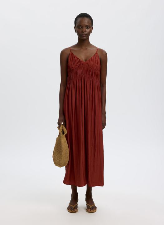 Image du produit Selected V-Ausschnitt Spaghetti Maxikleid (34)