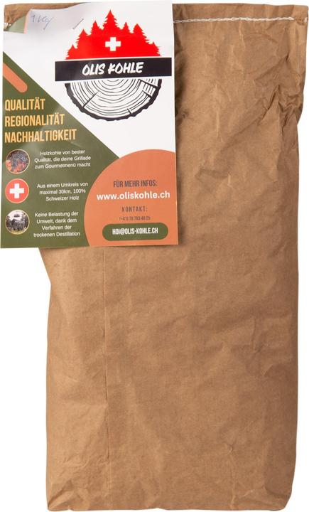 Produktbild Olis Kohle 1 kg Holzkohle Esche schwarz (1 kg)