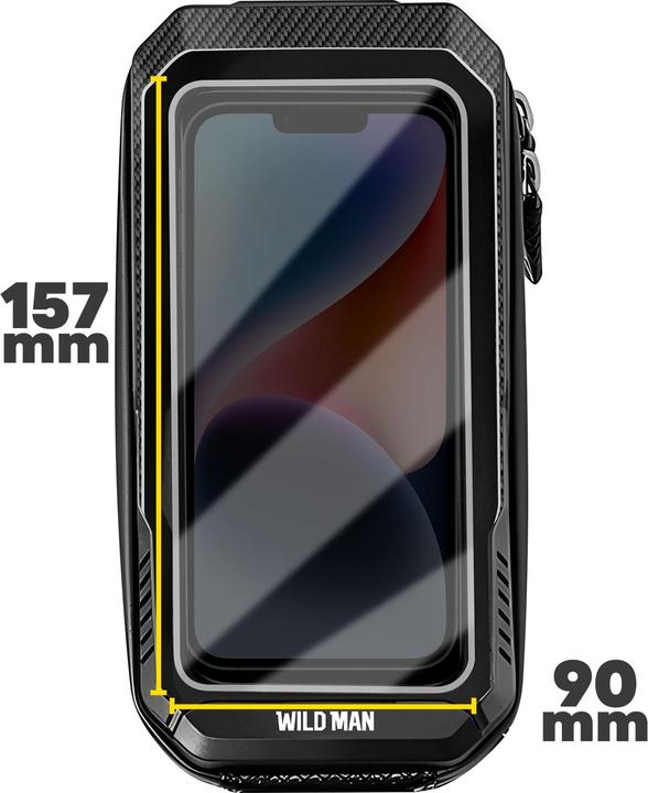 Immagine prodotto Wildman Borsa da bici E10S, volume totale 1L (1 l, Borsa manubrio)