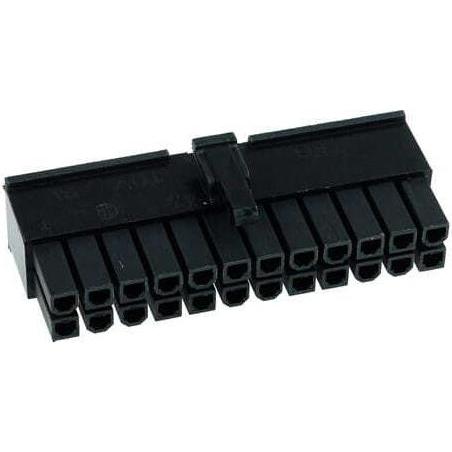 Phobya ATX Power Connector 24Pin Stecker, Elektronikkabel + Stecker, Schwarz