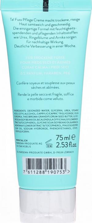 Image du produit Tal Crème de soin des pieds Tal (Crème et gel pour les pieds, 75 ml)