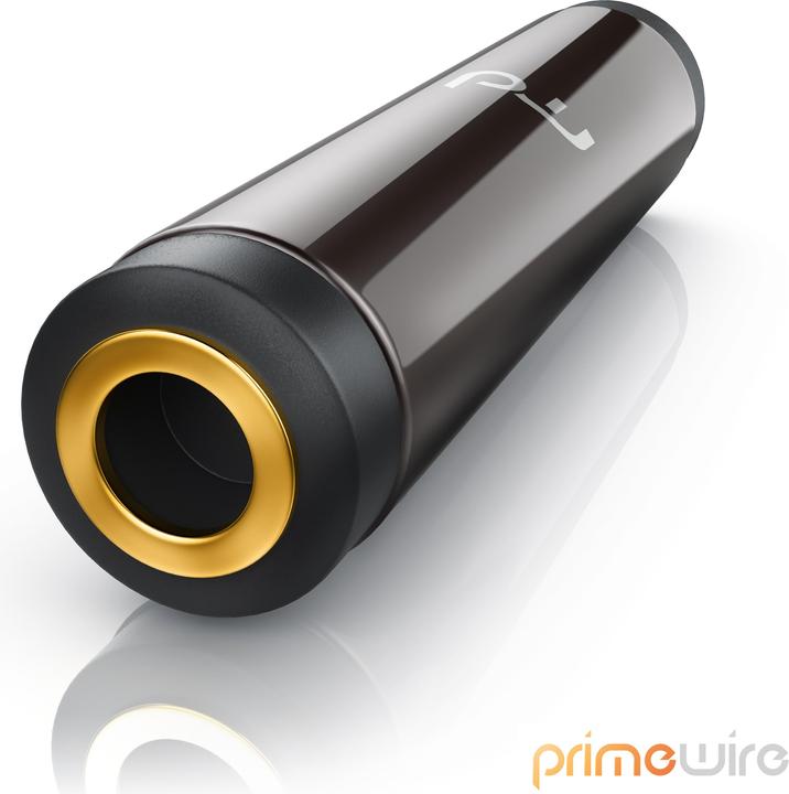 Actual product image Primewire Stereo audio 3.5mm jack socket coupling adapter, full metal coupling (Double clutch)