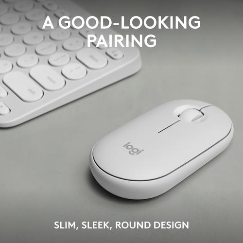Actual product image Logitech Pebble 2 Combo Tonal White Fra (FR, Cable)