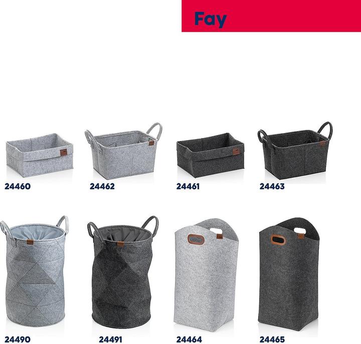 Produktbild Kela Korb Fay hellgrau