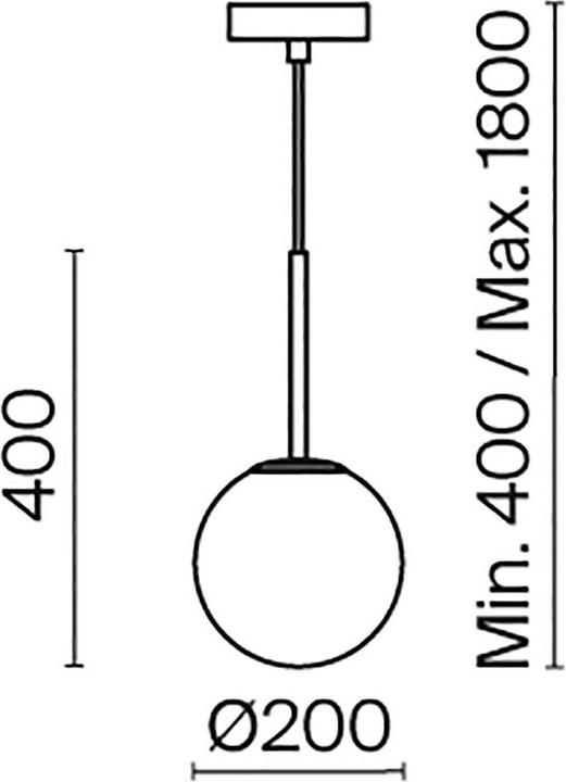 Produktbild Maytoni Basic form Pendelleuchte, Hängeleuchte E14 Schwarz-Matt 18cm (E14)