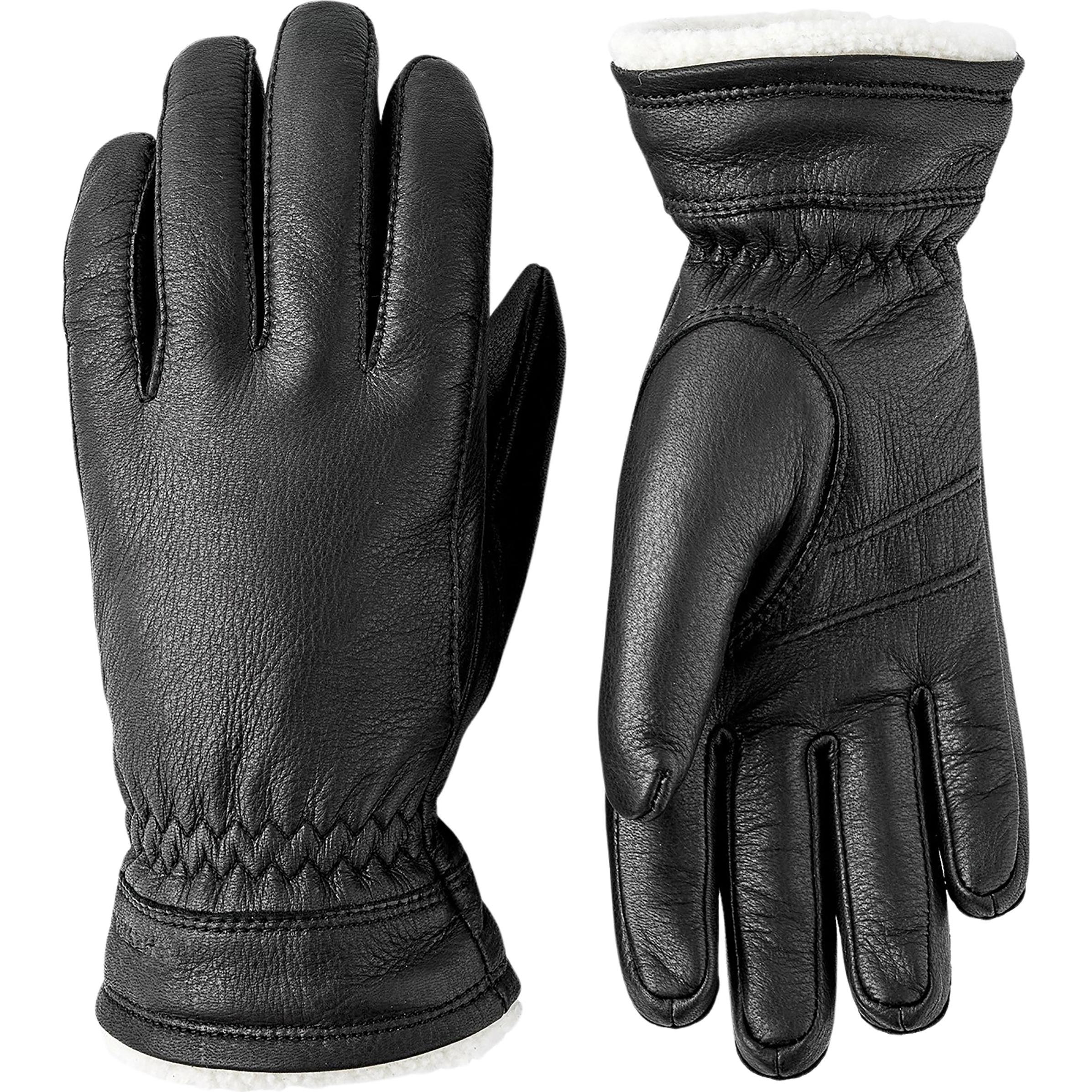 Thumbnail - Hestra, Damen, Handschuhe, Women's Buvika Deerskin, Schwarz, (7)