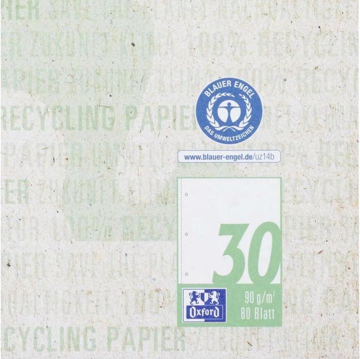 Immagine prodotto Oxford Blocco note per il riciclaggio del college, A4+ (A4+, Nessuna, Copertina morbida)
