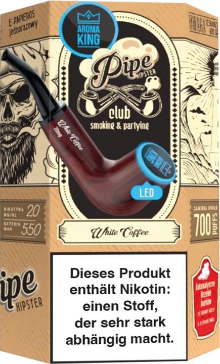 Immagine prodotto Aroma King Caffè bianco per pipe (Sapore intenso di tabacco, Vaniglia e panna)