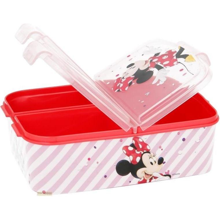 Thumbnail - Stor Minnie Mouse "ELECTRIC DOLL" - Brotdose mit Fächern, Lunchbox, Mehrfarbig