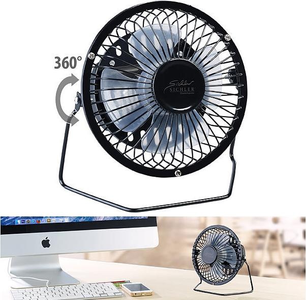 Produktbild Sichler Mini-Akku-Tischventilator