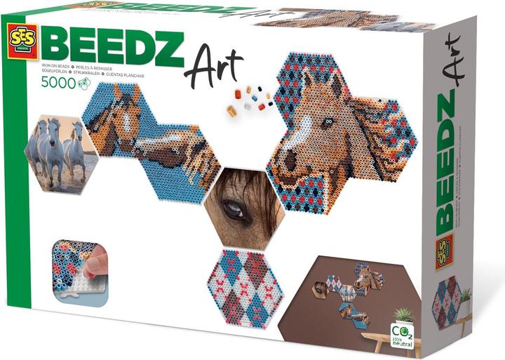 Produktbild Ses Beedz Art - Hex Tiles Horses