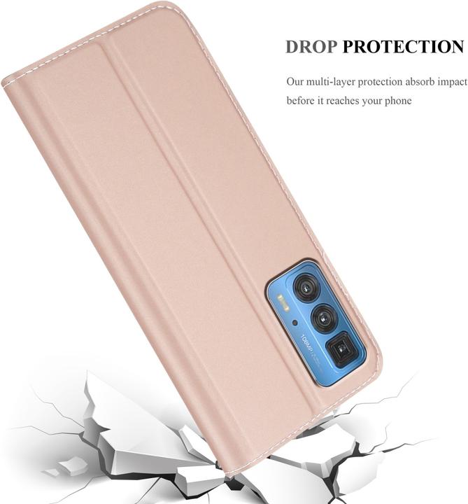 Actual product image Cadorabo Classy Book Case for Motorola EDGE 20 PRO / EDGE S PRO (Motorola Edge S Pro, Motorola Edge 20 Pro)