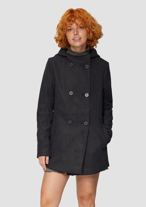 Produktbild S.Oliver Outdoor-Jacke Jacke mit Kapuze in Wolloptik (M)