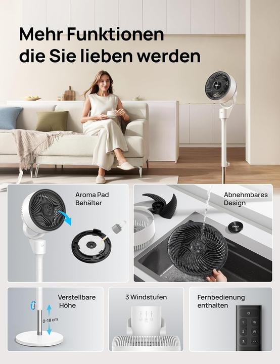 Produktbild Dreo Ventilatore da Pavimento Silenzioso