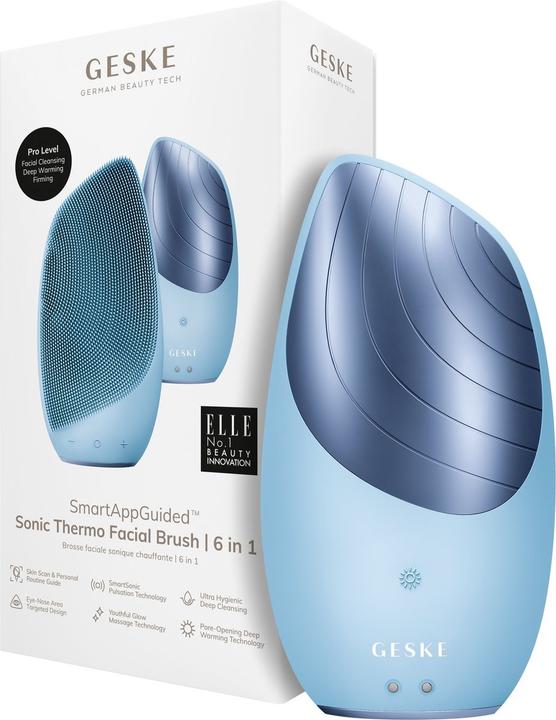 Actual product image Geske Smartappguidedtm Sonic Facial Brush 6 in 1 Skin Cleansing Brush