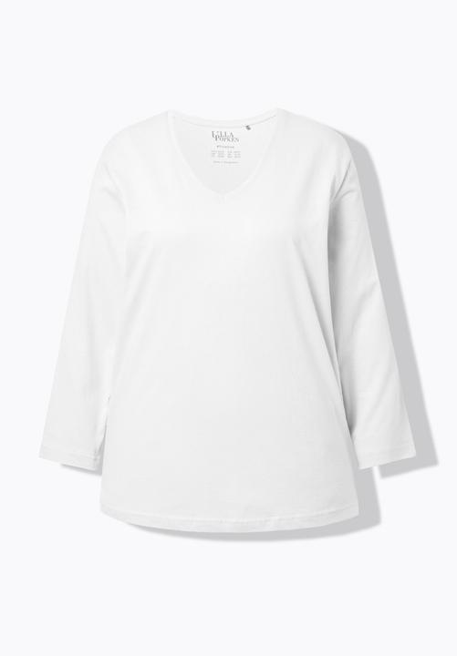 Produktbild Ulla Popken Shirt, V-Ausschnitt, Relaxed, Langarm (50, 52)