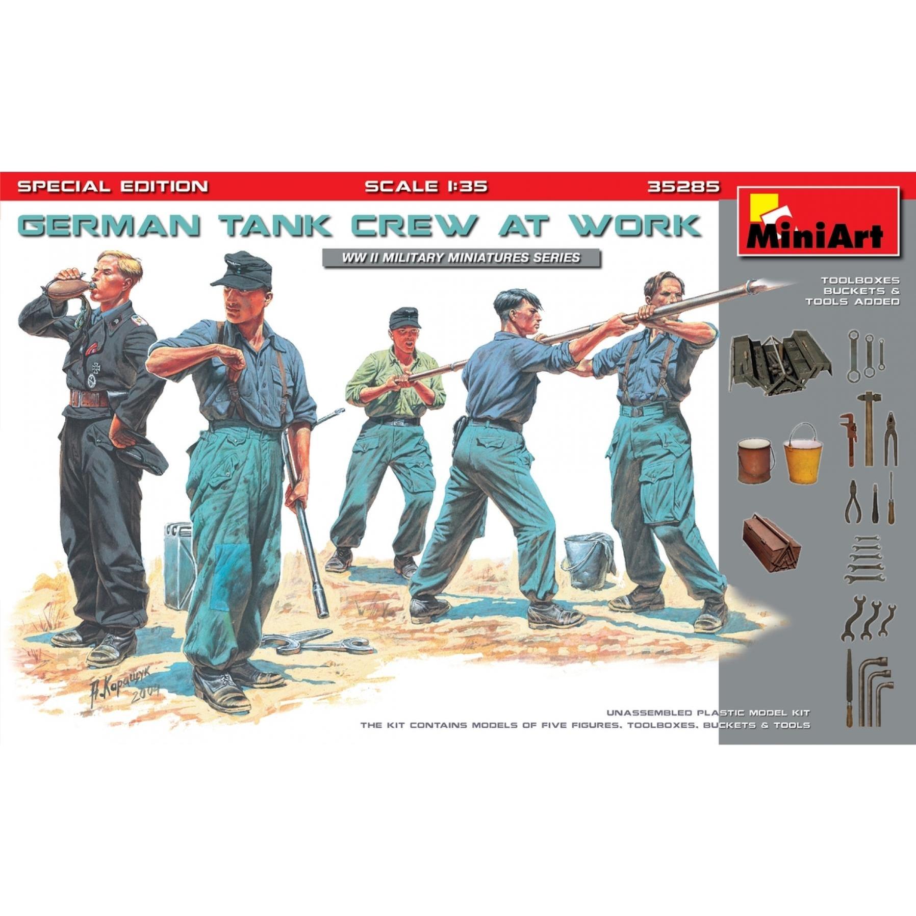 Mini art German Tank Crew at Work.Special Edition
