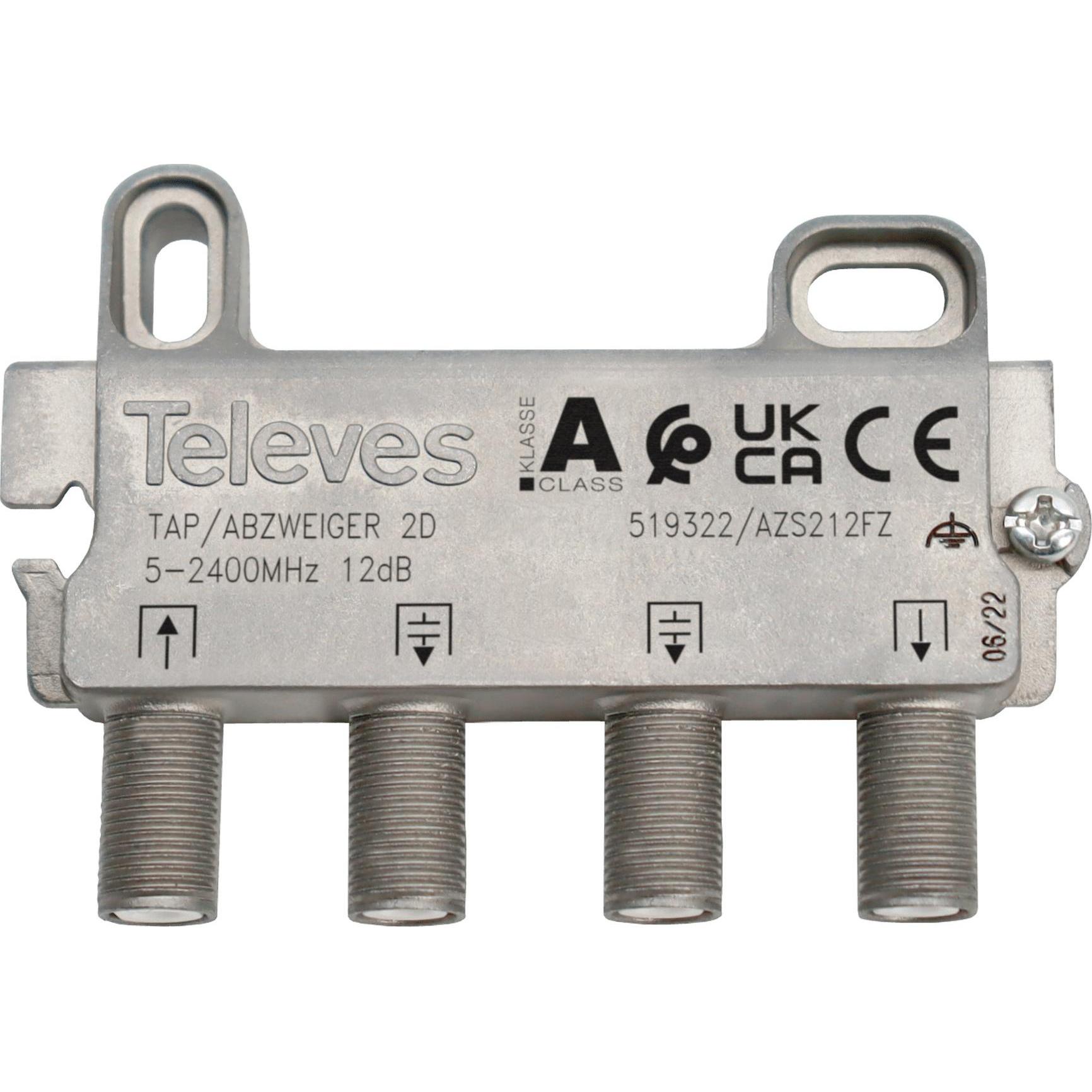 Televes Abzweiger (12 dB, Verteiler und Abzweiger), Antennenkabel