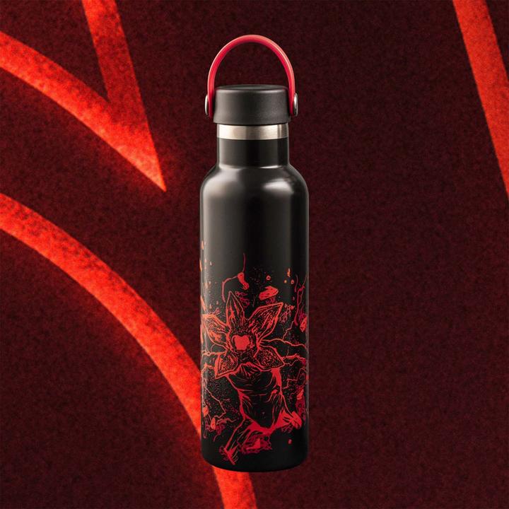 Immagine prodotto Bialetti Trinkflasche Stranger Things, 600 ml, Schwarz / Rot (0.60 l)