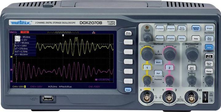 Metrix Chauvin Arnoux digital table oscilloscope with 2 channels (CAT II 300V)
