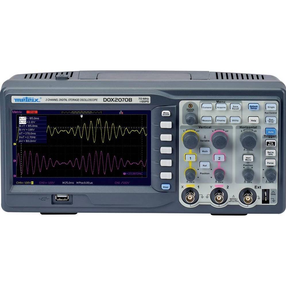 Metrix, Multimetro, Oscilloscopio digitale da banco a 2 canali Chauvin Arnoux (CAT II 300V)