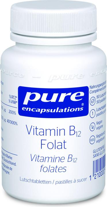 Produktbild Pure encapsulations Vitamin B12 Folat (90 Stück, Tabletten, 99 g)
