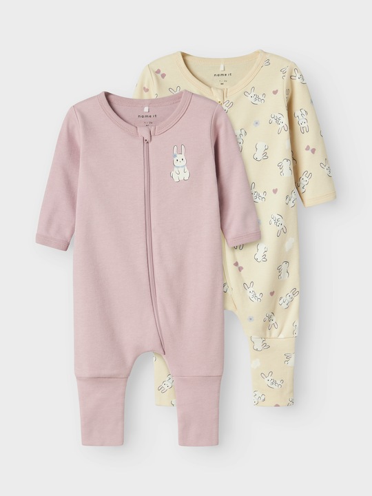 Produktbild Name it Nbfnightsuit 2p Zip Ff Sand Rabbit Noos (68)