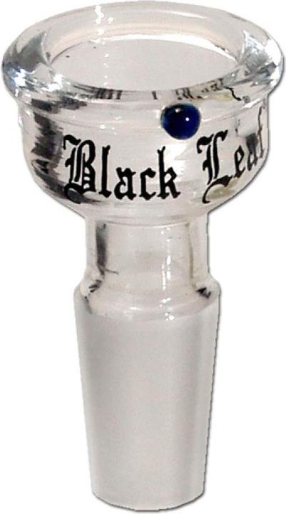 Black Leaf Glass head Flat 14.5 Large