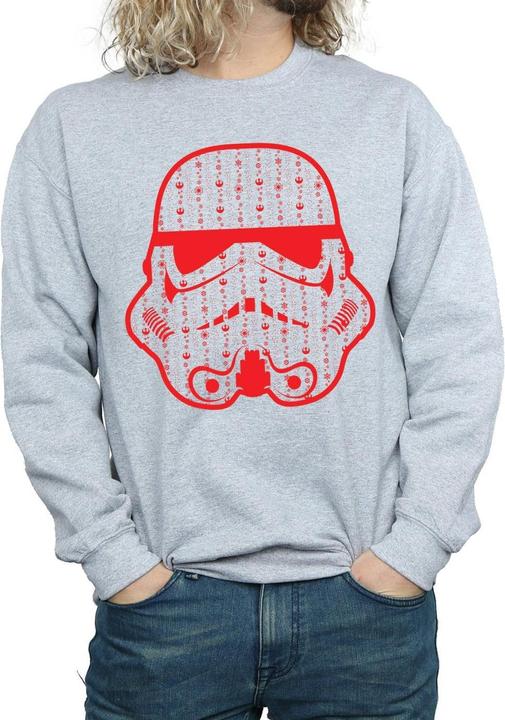 Produktbild Star Wars Christmas Stormtrooper Helmet Sweatshirt (M)