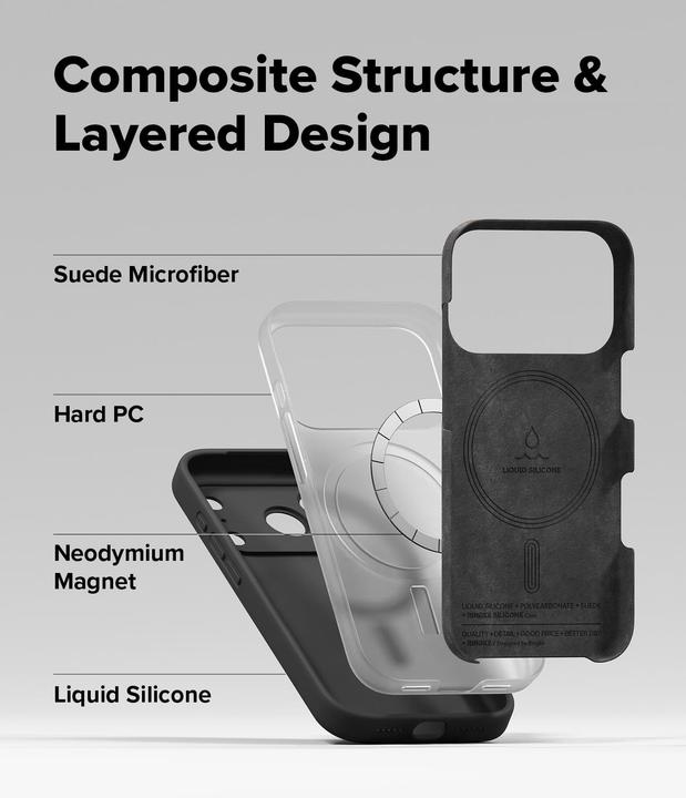 Actual product image Ringke Silicone Magnetic MagSafe (Apple iPhone 17 Pro)