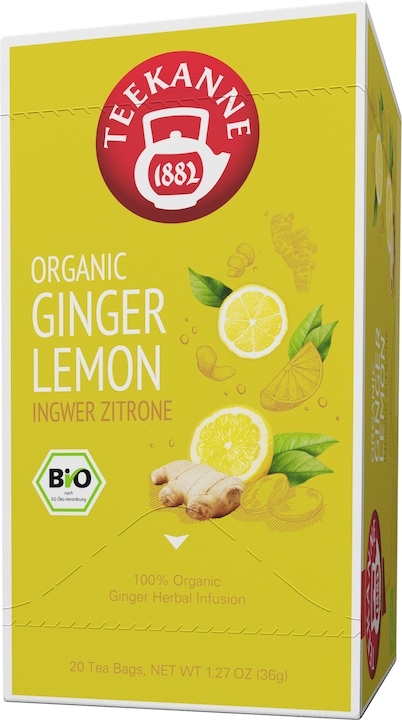 Actual product image Teekanne Gastro Organic Ginger-Lemon (36 g)