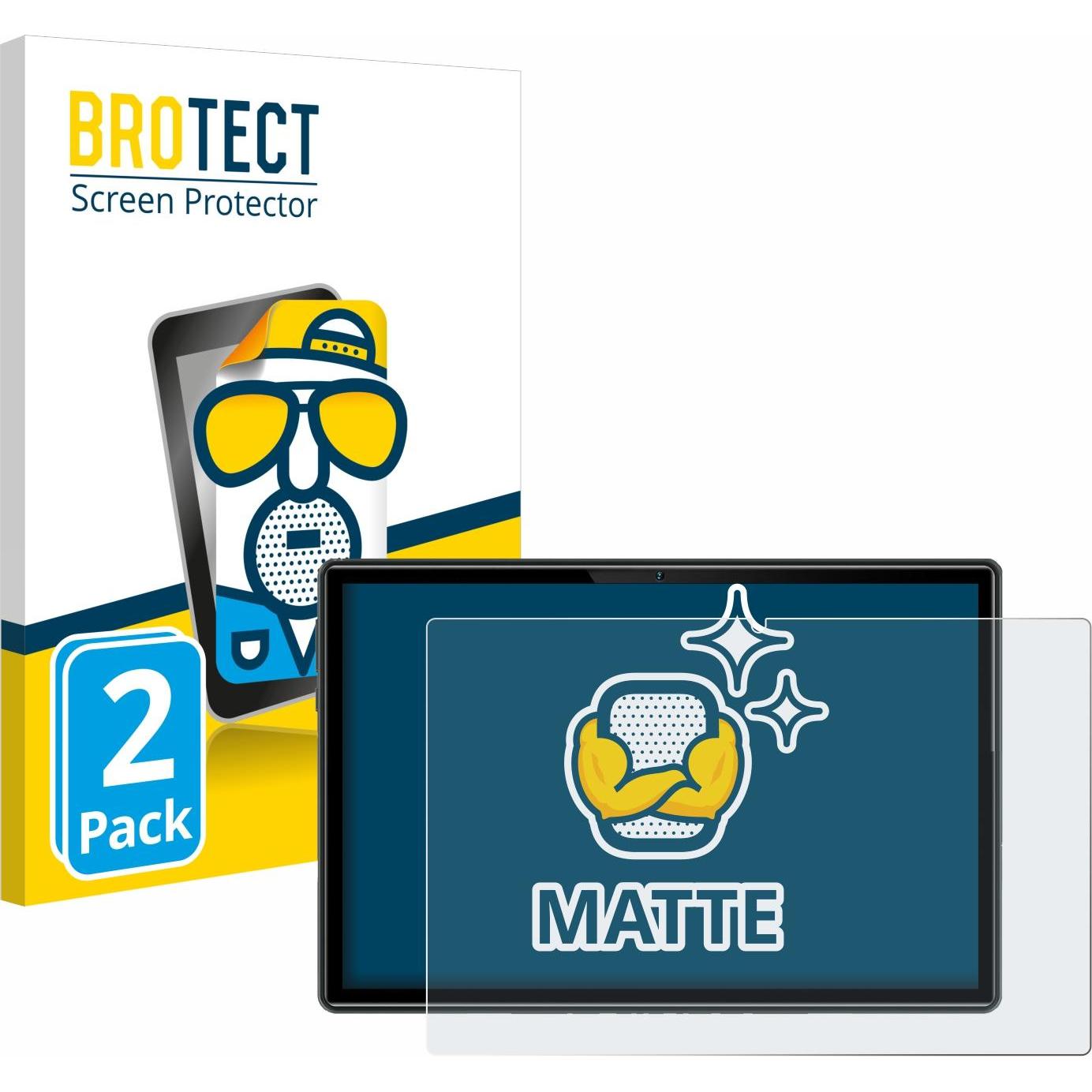BROTECT Entspiegelungs-Schutzfolie Displayschutz Matt (2 Stück, U10), Tablet Schutzfolie