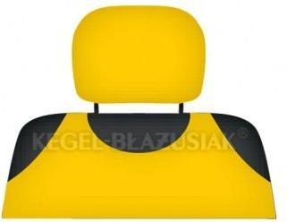 Actual product image Sixtol Headrest cover yellow