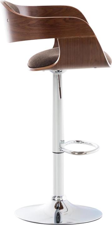Actual product image CLP Barstool Kingston Fabric, walnut/brown