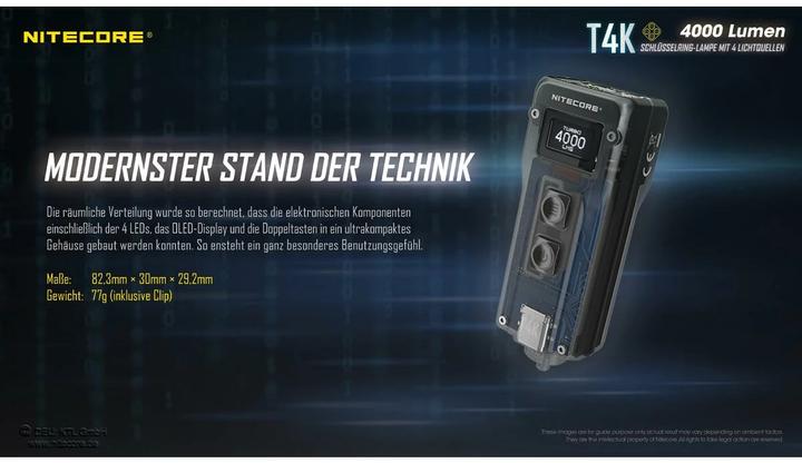 Produktbild Nitecore T4K - 4000 Lumen (8.20 cm, 4000 lm)