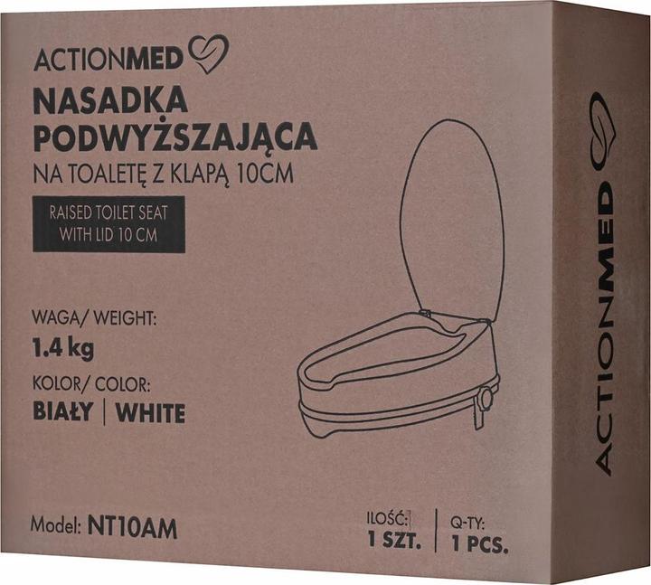 Productafbeelding AIV Nasadka podwyższająca na toaletę z klapą 10cm (Nest)