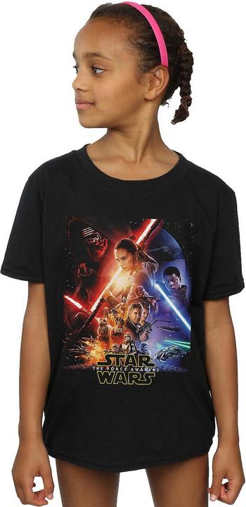 Produktbild Star Wars Girls Poster Cotton T-Shirt (140, 146)