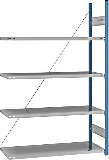 Actual product image eurokraft pro Shelf plug-in rack, blue / galvanized