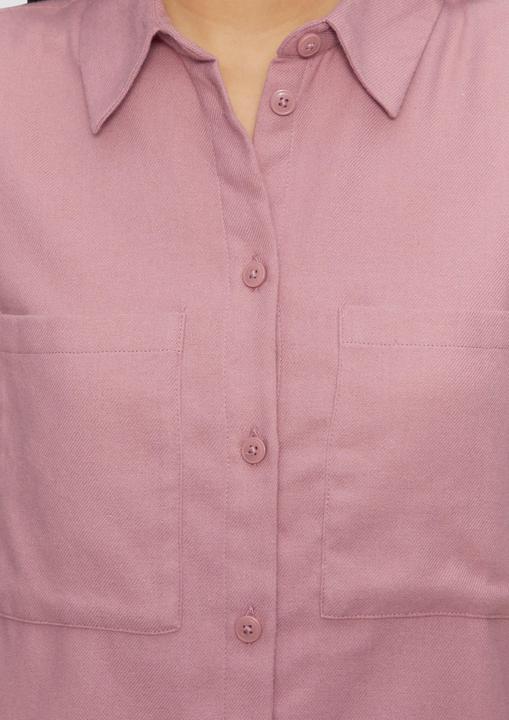 Produktbild S.Oliver Bluse Hemdbluse aus Flanell mit aufgesetzten Taschen (44)