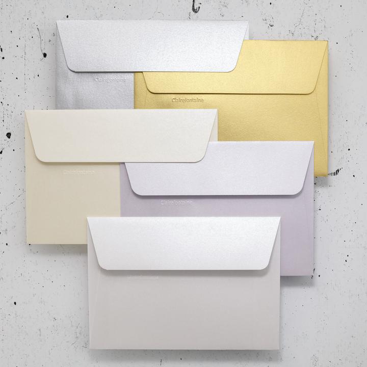Produktbild Clairefontaine Pollen by Briefumschlag C6, silber (162 x 114 mm, 20 x)