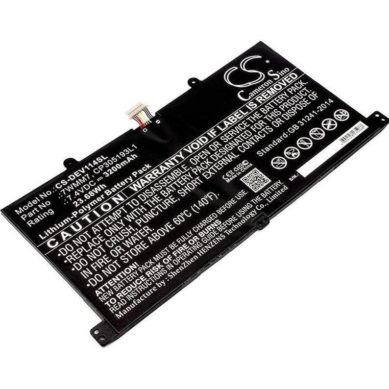 CoreParts Battery for DELL Mobile (3200 mAh), Notebook Akku, Schwarz