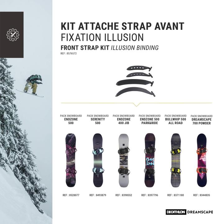 Produktbild Wedze Riemen Snowboardbindung Polyurethan 1 Paar (One Size)