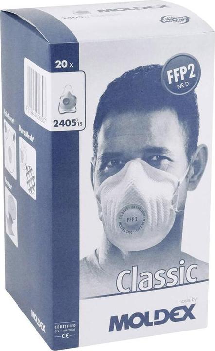 Produktbild Moldex 2405 Classic FFP2 Disposable Respirator (FFP2 D, 20x)