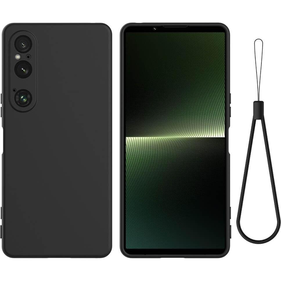 Cover-Discount Sony Xperia 1 VI - Silikon Gummi Hülle (Sony Xperia 1 VI), Smartphone Hülle, Schwarz